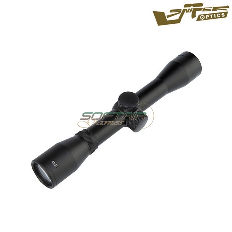Scope 4x32d black sniper optics® (so-4x32d)