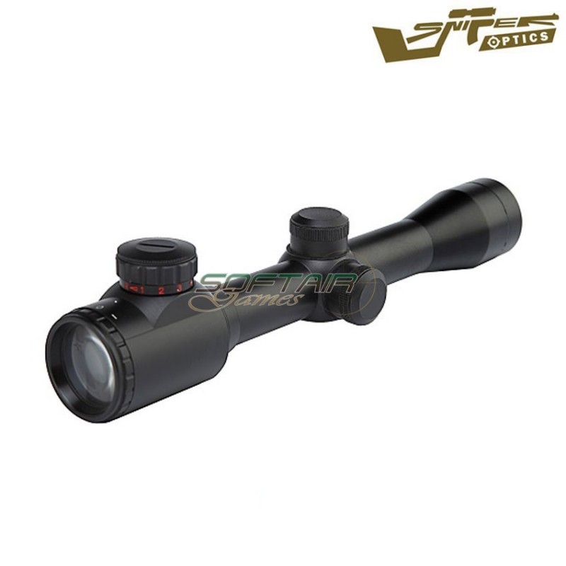 Scope illuminated reticle black sniper optics® - Softair Games - ASG ...