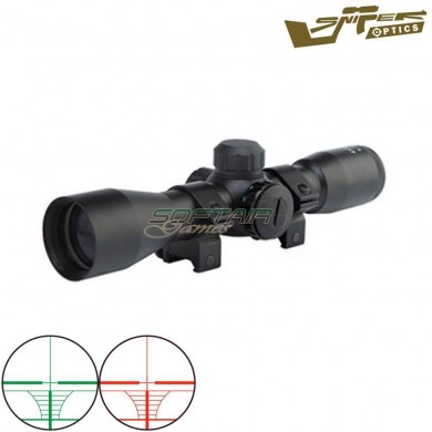 Scope illuminated reticle 4x32eg short black sniper optics® (so-4x32eg-short)