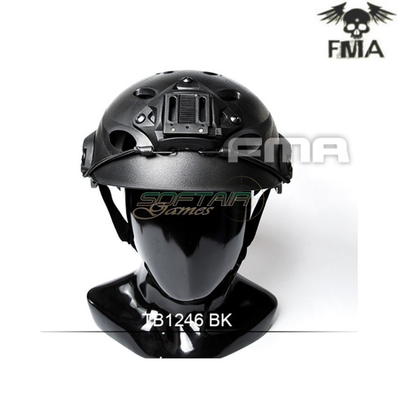 Elmetto special force recon tactical black fma (fma-tb1246-bk)