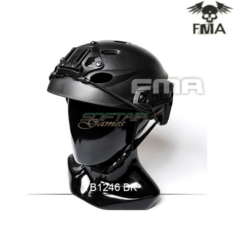 Elmetto special force recon tactical black fma (fma-tb1246-bk)
