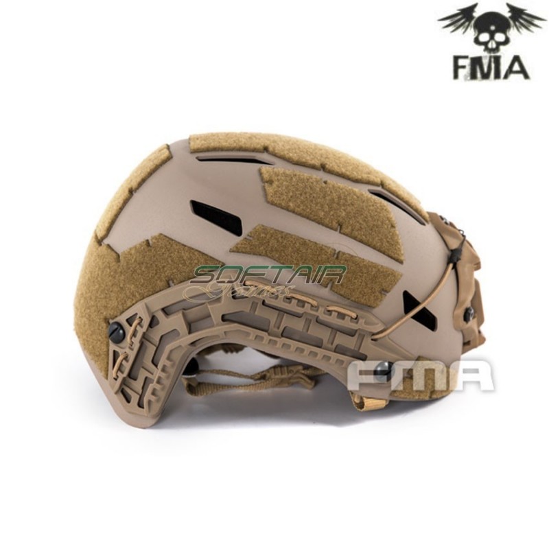 Helmet caiman ballistic tan with new liner gear fma (fma-tb1307b-tan)