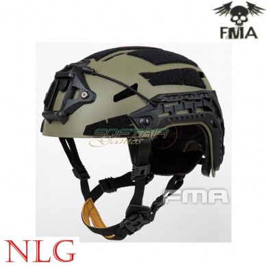 Helmet caiman ballistic ranger green with new liner gear fma (fma-tb1307b-rg)