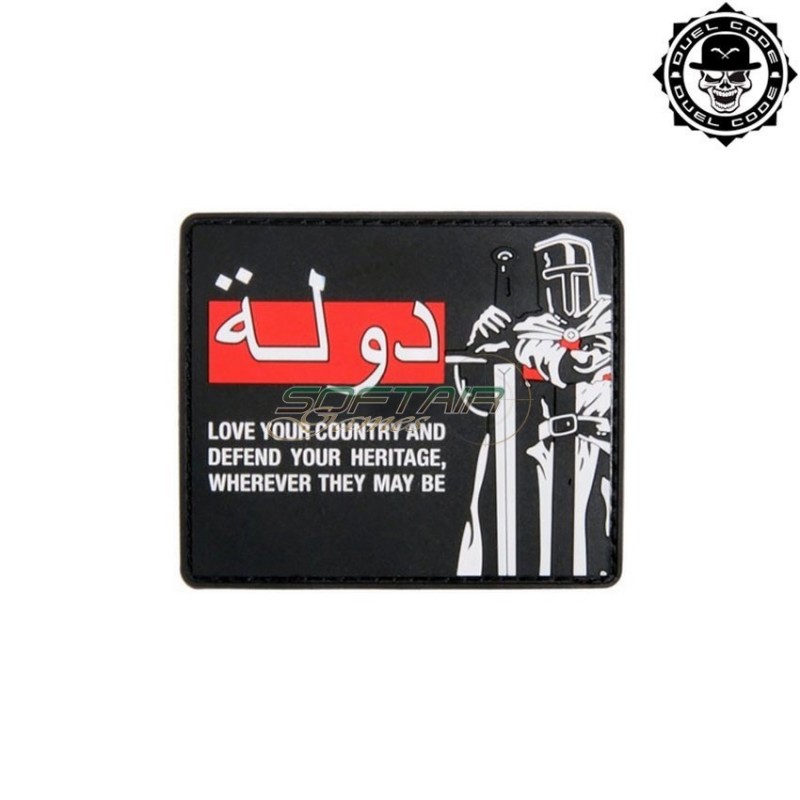 Patch pvc crusader 76x64mm duel code (dc-du10058)