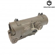 Ottica a-dr elcan gen.3 1-4x mil-spec ver. dark brown evolution gear® (evg-le-01-db)