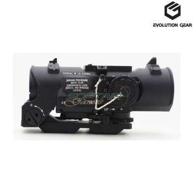 Scope a-dr elcan gen.3 1-4x mil-spec ver. black evolution gear® (evg-le-01-bk)