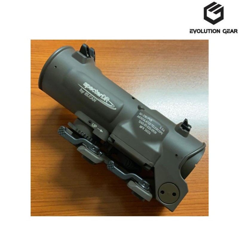 Ottica a-dr elcan gen.3 1-4x mil-spec ver. dark brown evolution gear® (evg-le-01-db)