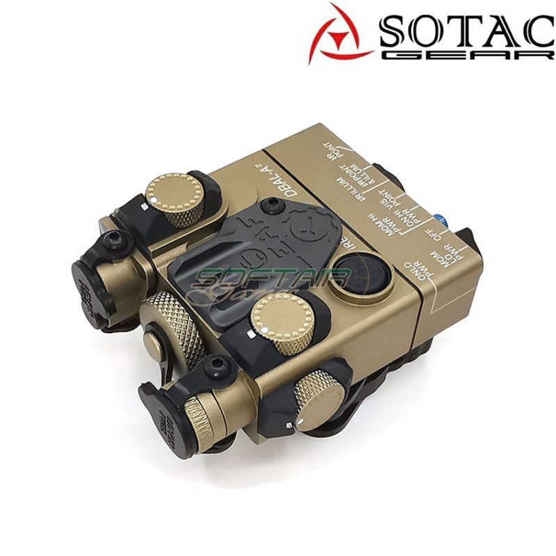 Dbal-a2 peq laser/torcia/ir point dark earth sotac gear (sg-jgq-3-de-red)