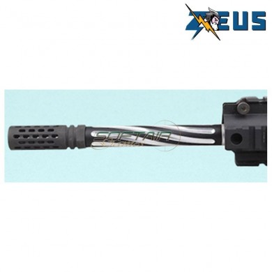 Prolunga outer barrel cqb fortis style bk/sv zeus (zs-as-s041-bk)