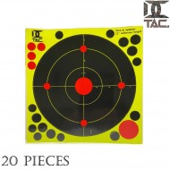 20 pieces set targets 12" shooting reactive d.c. tactical (dctac-rt-12) 20 pieces set targets 12" shooting reactive d.c. tactical (dctac-rt-12)