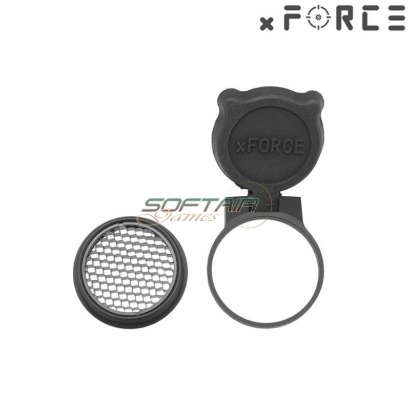 Flip-up cover con killflash black per xtps/t1/t2 dot sight xforce (xf-xa002blk)