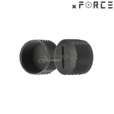 Set 2 screw cover black per xtps/t1/t2 dot sight xforce (xf-xa004blk)