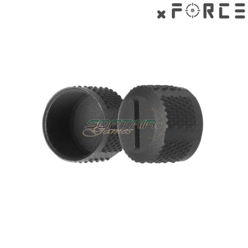 Set 2 screw cover black per xtps/t1/t2 dot sight xforce (xf-xa004blk)