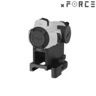 Dot sight xtps with high qd mount silver xforce (xf-xr002slv)