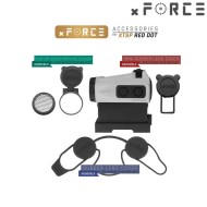 Dot sight xtps con high qd mount silver xforce (xf-xr002slv)