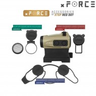 Dot sight xtps with high qd mount tan xforce (xf-xr002tan)