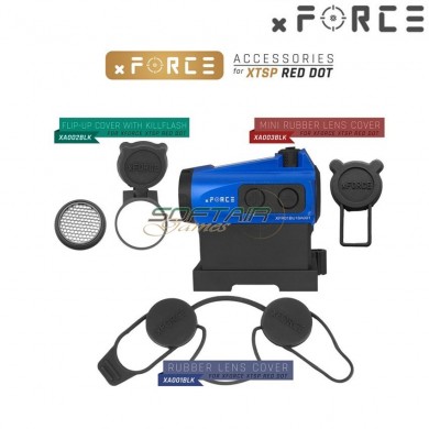 Dot sight xtps con low & high qd mount blue xforce (xf-xr003ble)