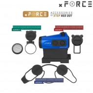 Dot sight xtps with low & high qd mount blue xforce (xf-xr003ble)