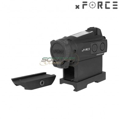 Dot sight xtps con low & high qd mount black xforce (xf-xr003blk)