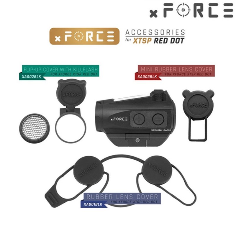 Dot sight xtps with low & high qd mount black xforce (xf-xr003blk)