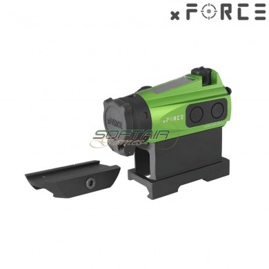 Dot sight xtps con low & high qd mount green xforce (xf-xr003grn)