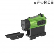 Dot sight xtps with low & high qd mount green xforce (xf-xr003grn)