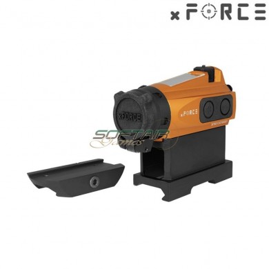 Dot sight xtps con low & high qd mount orange xforce (xf-xr003orn)