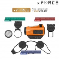 Dot sight xtps with low & high qd mount orange xforce (xf-xr003orn)