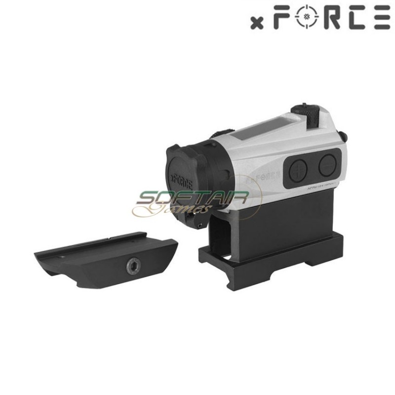 Dot sight xtps with low & high qd mount silver xforce (xf-xr003slv)