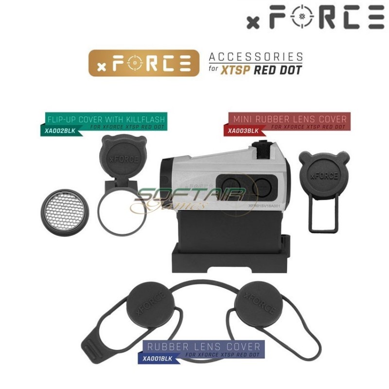 Dot sight xtps with low & high qd mount silver xforce (xf-xr003slv)