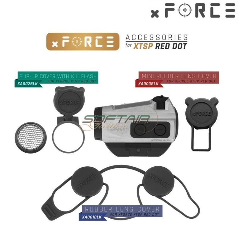 Dot sight xtps with low & high qd mount silver xforce (xf-xr003slv)