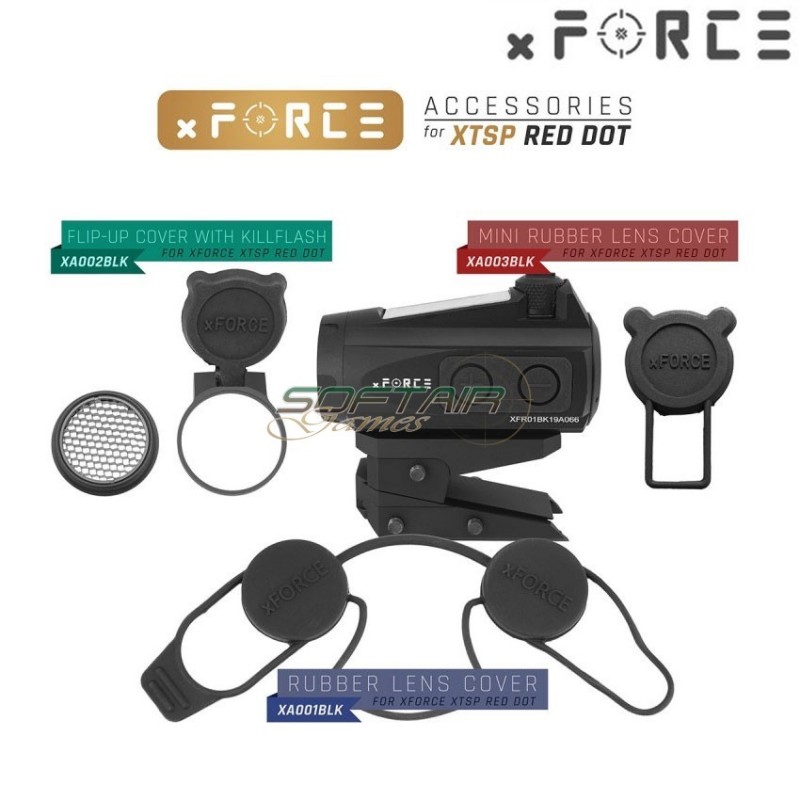 Dot sight xtps con ele mount black xforce (xf-xr006blk)