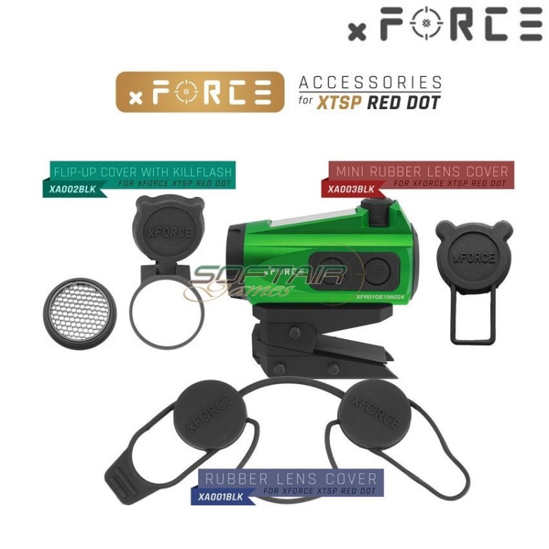 Dot sight xtps con ele mount green xforce (xf-xr006grn)
