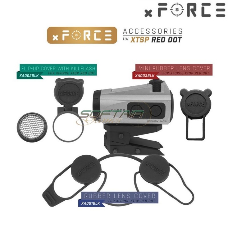 Dot sight xtps con ele mount silver xforce (xf-xr006slv)