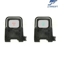 Eotech xps 2-z style dot bio-hazard black jj airsoft (ja-5062-bk)