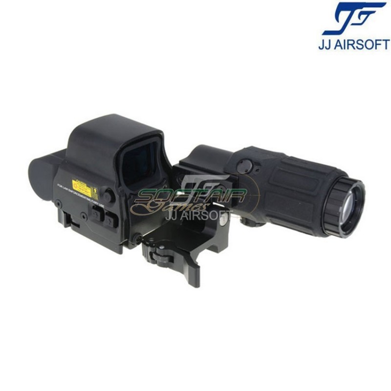 Combo set g33 c/killflash & xps 3-2 black jj airsoft (ja-5358-bk)