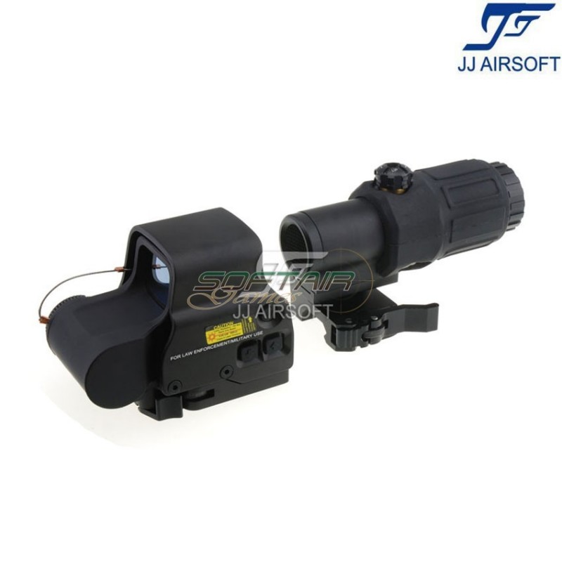 Combo set g33 c/killflash & xps 3-2 black jj airsoft (ja-5358-bk)