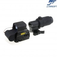 Combo set g33 c/killflash & xps 3-2 black jj airsoft (ja-5358-bk)