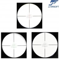 Ottica 1-4x20e rosso/verde reticolo black jj airsoft (ja-5361-bk)