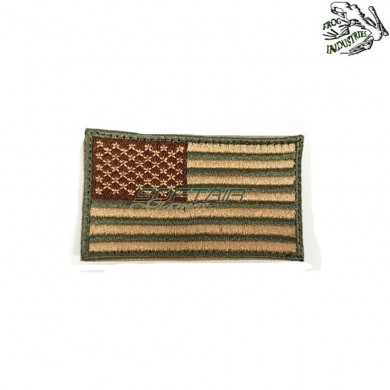 Embroidered patch usa flag multicam frog industries® (fi-emb-11-002-mc)
