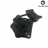 Helmet mount l4g19 with shroud set black evolution gear® (evg-204-bk)