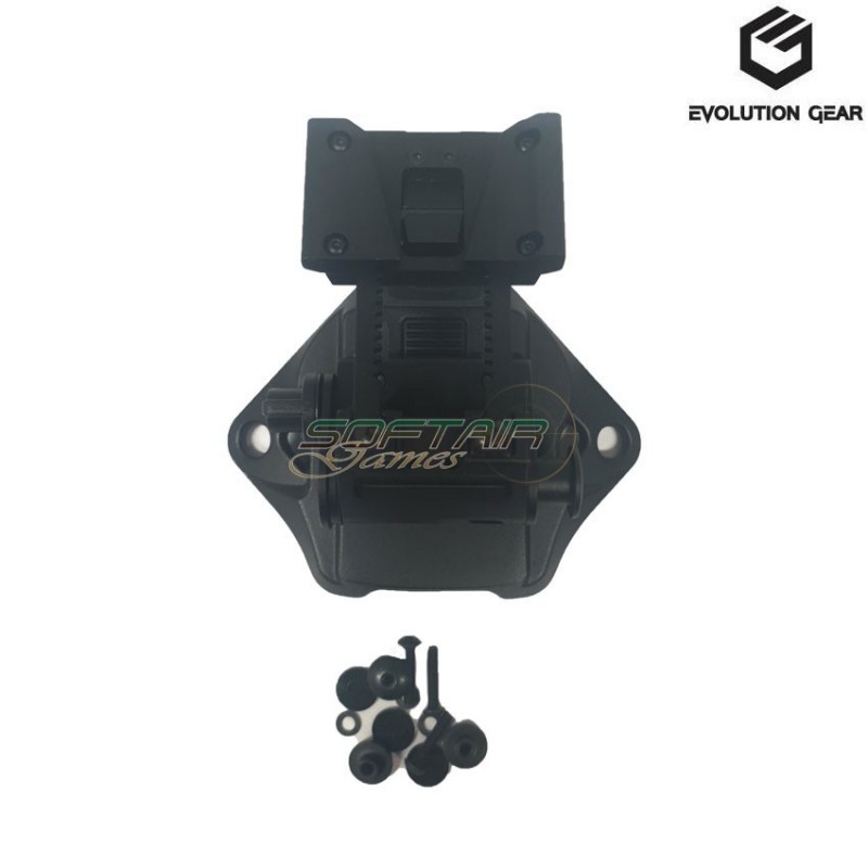 Helmet mount l4g19 with shroud set black evolution gear® (evg-204-bk)
