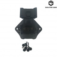 Helmet mount l4g19 with shroud set black evolution gear® (evg-204-bk)