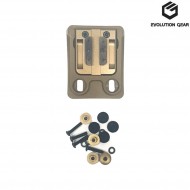 Plate for dpam nvg mount dark earth evolution gear® (evg-098s-de)