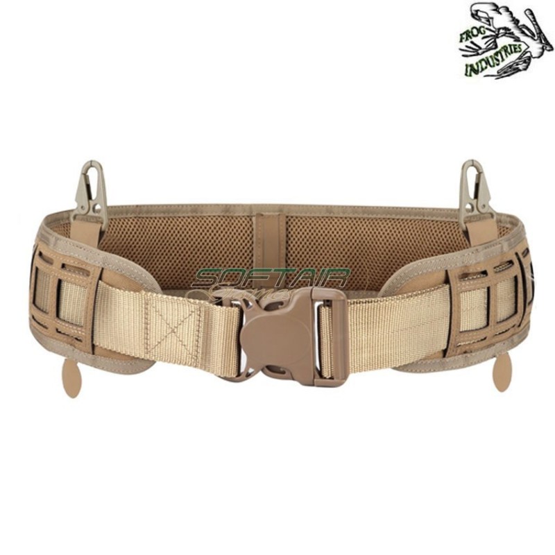 Lasercut tactical belt tan frog industries® (fi-wo-ba21t)