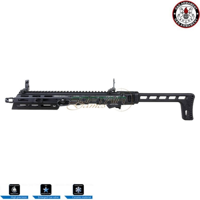 Carbine kit smg a gas gbb smc-9 black g&g (gg-06068) Carbine kit smg a gas gbb smc-9 black g&g (gg-06068)