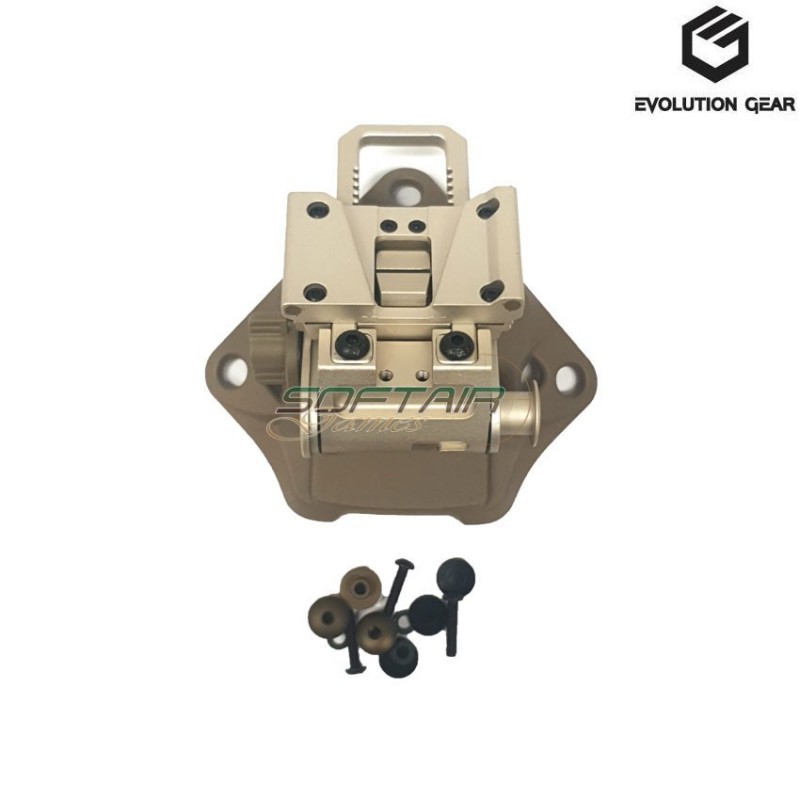 Mount elmetto l4g19 con shroud set silver evolution gear® (evg-204-sl)