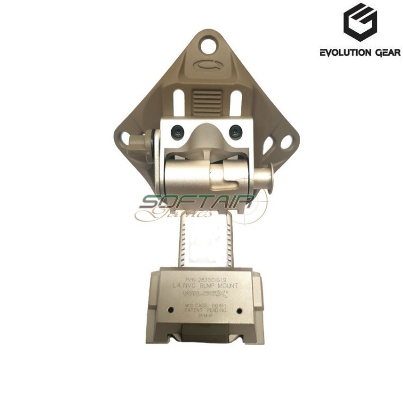 Mount elmetto l4g19 con shroud set silver evolution gear® (evg-204-sl)