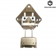 Helmet mount l4g19 with shroud set silver evolution gear® (evg-204-sl)