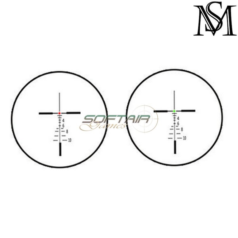 Ottica elcan specter dr 1x/4x black milsim series (ms-1-0058pro-bk)
